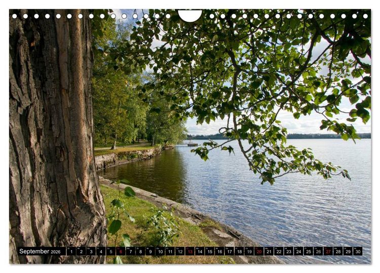Produktbild: FINNLAND &ndash; Traumhafte Landschaften (CH - Version) (Wandkalender 2026 DIN A4 quer), CALVENDO Monatskalender