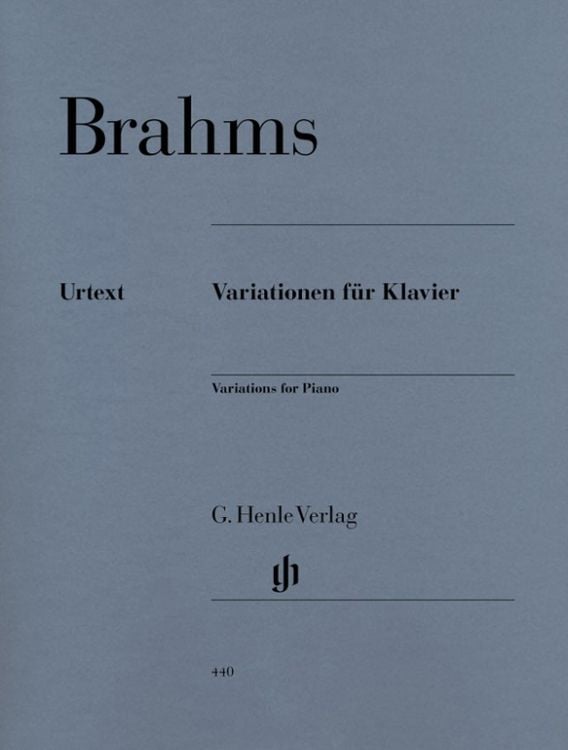 Produktbild: Johannes Brahms - Variationen für Klavier