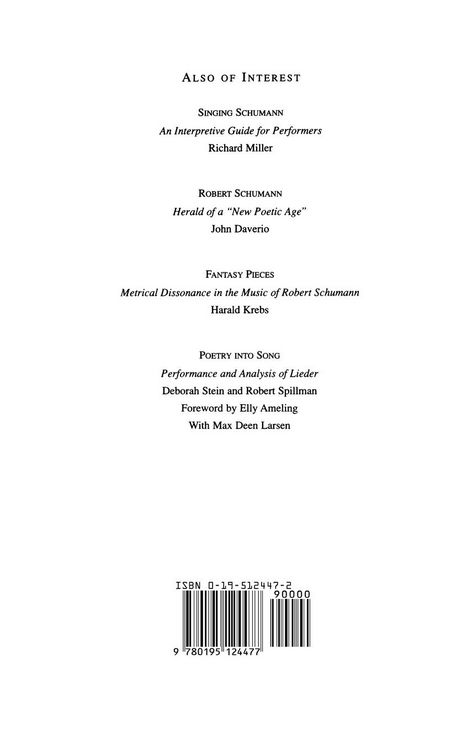 Produktbild: Schumann's Eichendorff Liederkreis and the Genre of the Romantic Cycle