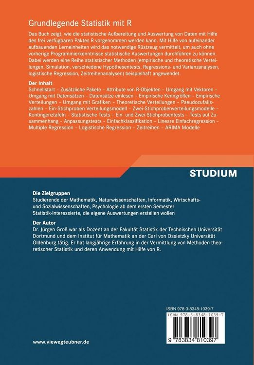 Produktbild: Grundlegende Statistik mit R