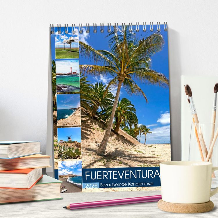 Produktbild: FUERTEVENTURA Bezaubernde Kanareninsel (Tischkalender 2026 DIN A5 hoch), CALVENDO Monatskalender