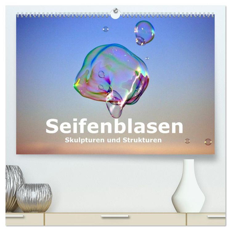 Produktbild: Seifenblasen Skulpturen und Strukturen (hochwertiger Premium Wandkalender 2026 DIN A2 quer), Kunstdruck in Hochglanz
