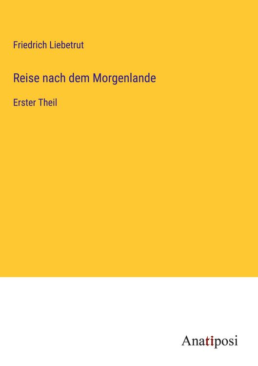 Produktbild: Reise nach dem Morgenlande