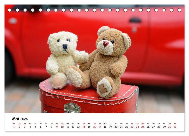 Produktbild: Allerliebste Teddyb&auml;ren (Tischkalender 2026 DIN A5 quer), CALVENDO Monatskalender