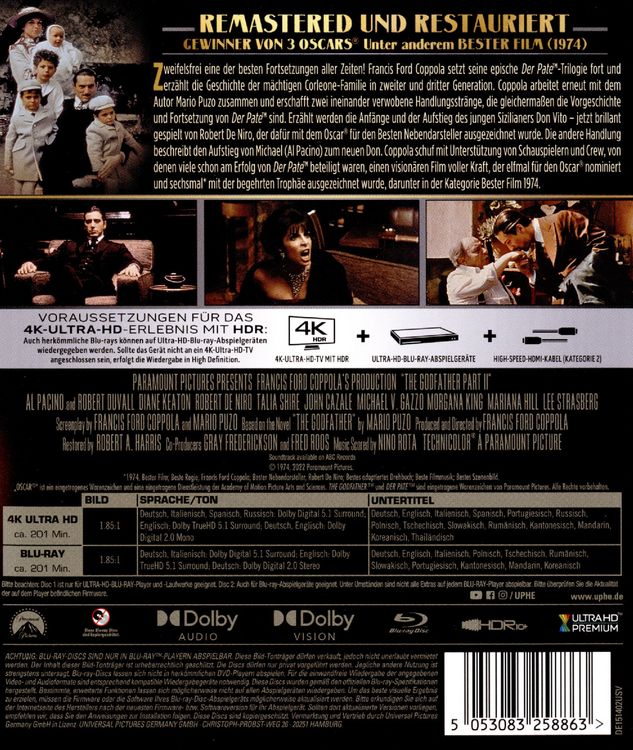 Produktbild: Der Pate II (+ Blu-ray)