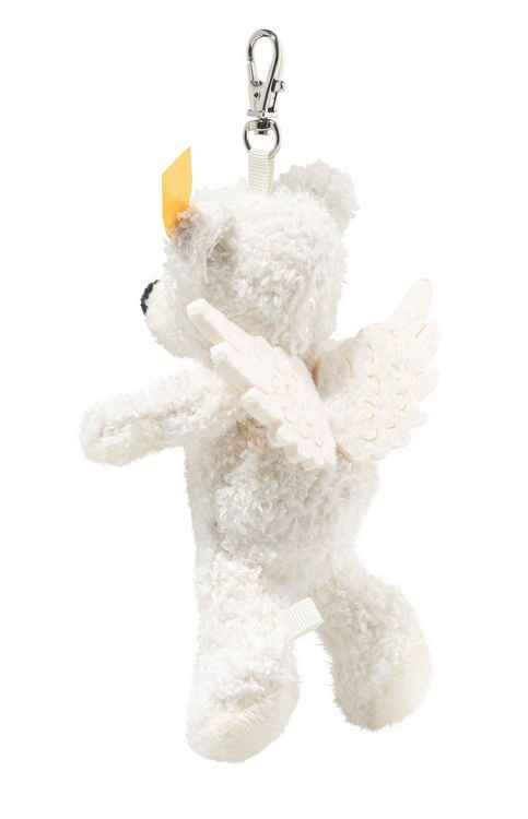 Produktbild: Steiff 112638 - Anh&auml;nger Lotte Teddyb&auml;r Schutzengel, wei&szlig;, Pl&uuml;sch-Schl&uuml;sselanh&auml;nger, 12 cm