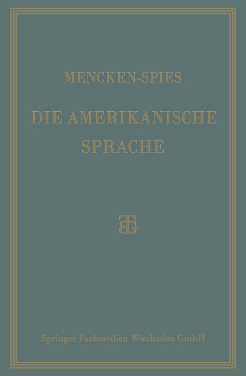 Produktbild: Die Amerikanische Sprache