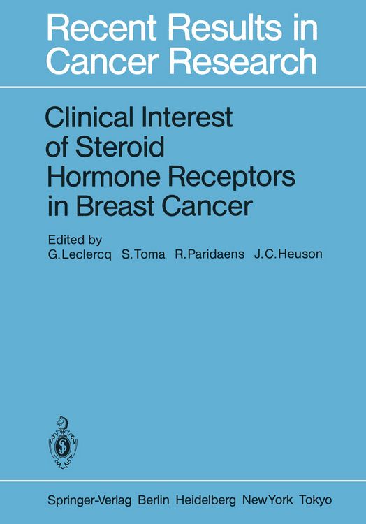 Produktbild: Clinical Interest of Steroid Hormone Receptors in Breast Cancer