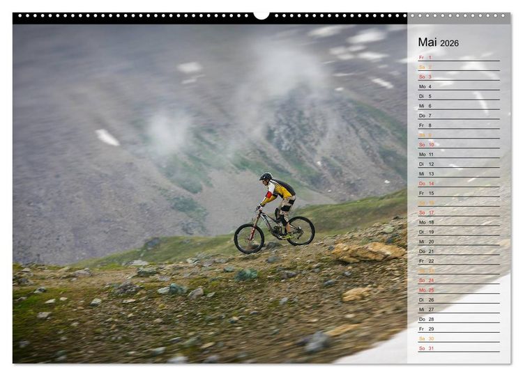 Produktbild: Downhill Moments (hochwertiger Premium Wandkalender 2026 DIN A2 quer), Kunstdruck in Hochglanz
