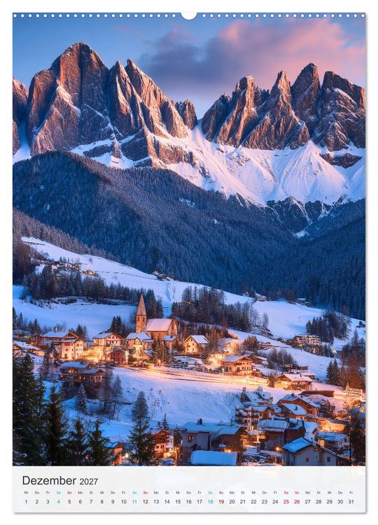 Produktbild: Alpenzauber (hochwertiger Premium Wandkalender 2027 DIN A2 hoch), Kunstdruck in Hochglanz