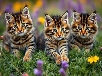 Produktbild: CALVENDO Puzzle Maine Coon Kitten | 1000 Teile Lege-Gr&ouml;&szlig;e 64x48cm Foto-Puzzle f&uuml;r gl&uuml;ckliche Stunden