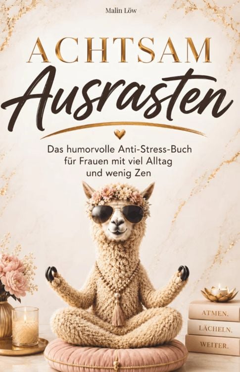 Produktbild: Achtsam Ausrasten: Das humorvolle Anti-Stress-Buch f&uuml;r alle mit viel Alltag und wenig Zen. Ein lustiges Geschenk f&uuml;r Frauen mit Herz und Humor