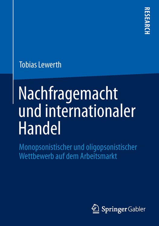 Produktbild: Nachfragemacht und internationaler Handel