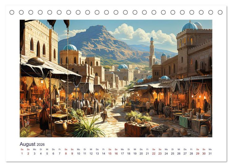 Produktbild: Die Karawane zieht weiter (Tischkalender 2026 DIN A5 quer), CALVENDO Monatskalender