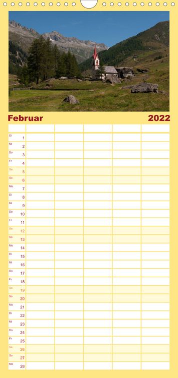 Produktbild: Familienplaner Typisch S&uuml;dtirol (Wandkalender 2022 , 21 cm x 45 cm, hoch)