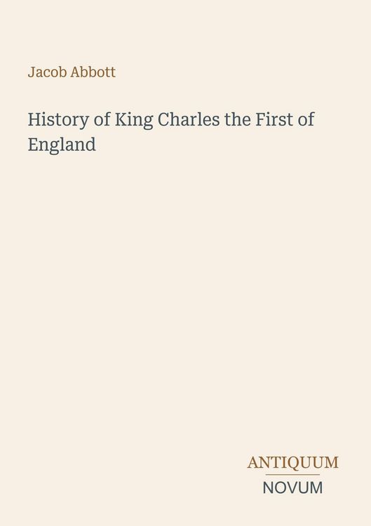Produktbild: History of King Charles the First of England