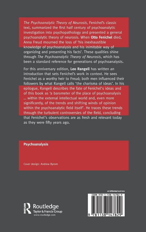 Produktbild: The Psychoanalytic Theory of Neurosis