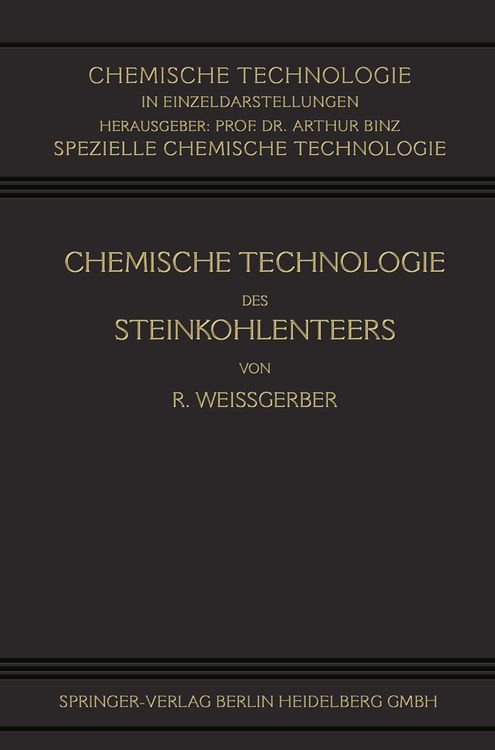 Produktbild: Chemische Technologie des Steinkohlenteers