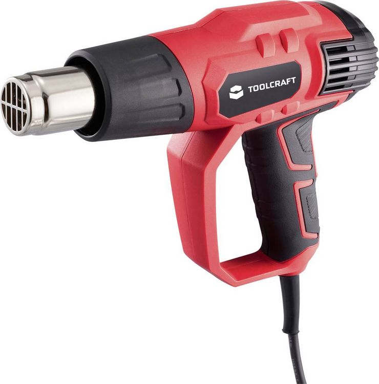 Produktbild: TOOLCRAFT TO-10332099 Hei&szlig;luftgebl&auml;se mit Zubeh&ouml;r 2000W