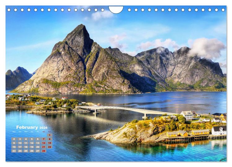 Produktbild: Natural Wonders, Fascinating Places in The World (Wall Calendar 2026 DIN A4 landscape), CALVENDO 12 Month Wall Calendar