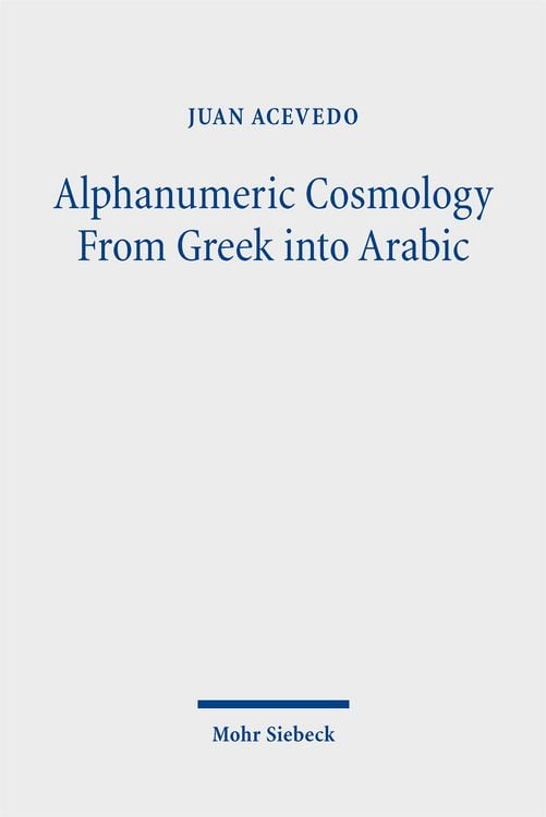 Produktbild: Alphanumeric Cosmology From Greek into Arabic