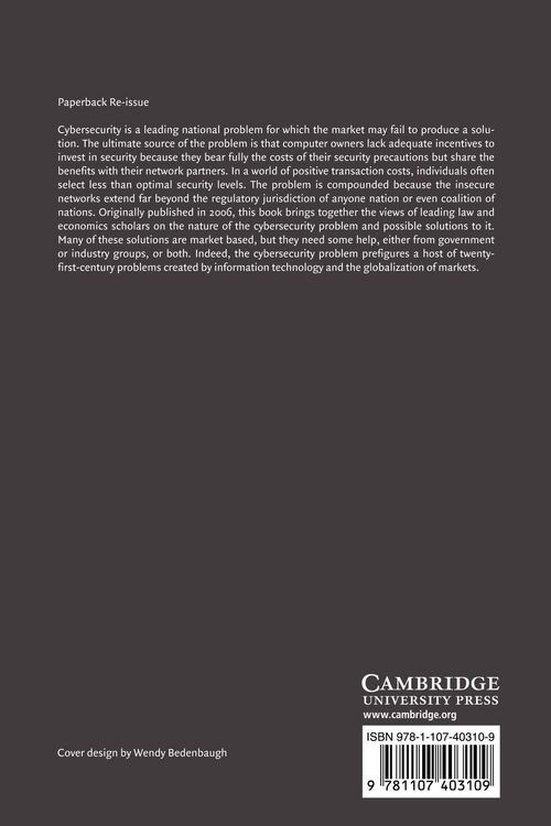 Produktbild: The Law and Economics of Cybersecurity