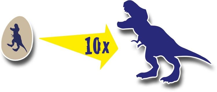 Produktbild: Schl&uuml;pfender Dino