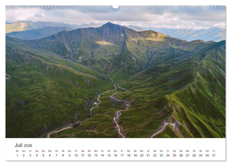 Produktbild: Georgien - Ein ph&auml;nomenales Naturparadies. (Wandkalender 2026 DIN A2 quer), CALVENDO Monatskalender