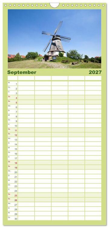 Produktbild: Familienplaner 2027 - Elbetal Nord - Radland Deutschland mit 5 Spalten (Wandkalender, 21 x 45 cm) CALVENDO