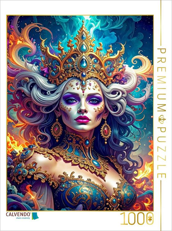Produktbild: CALVENDO Puzzle August: Die sommerhei&szlig;e K&ouml;nigin | 1000 Teile Lege-Gr&ouml;&szlig;e 64x48cm Foto-Puzzle f&uuml;r gl&uuml;ckliche Stunden
