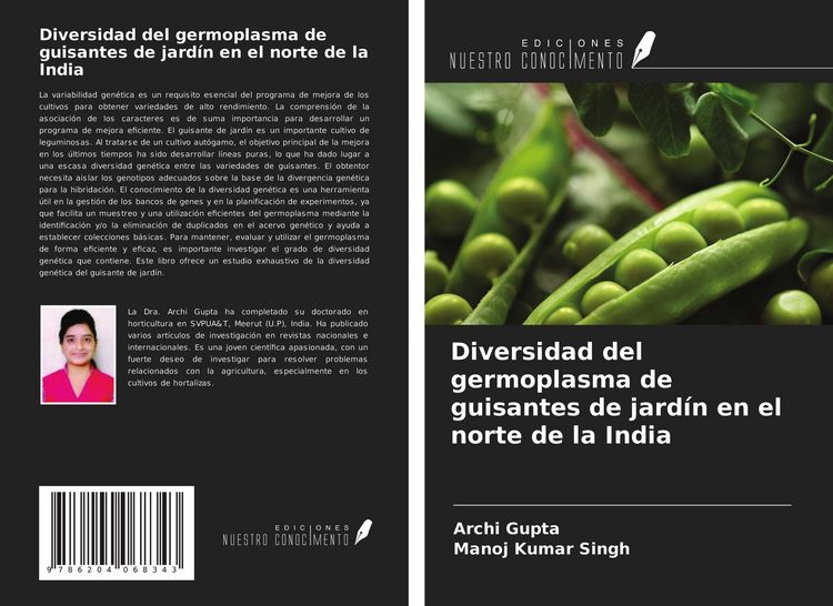 Produktbild: Diversidad del germoplasma de guisantes de jard&iacute;n en el norte de la India