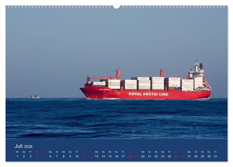 Produktbild: Schiffe - Begegnungen auf Nord- und Ostsee (hochwertiger Premium Wandkalender 2026 DIN A2 quer), Kunstdruck in Hochglanz