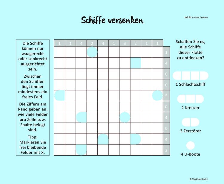 Produktbild: Schiffe versenken. Jetzt ohne Gegner alleine spielen. Der Spiele-Klassiker als Einzel-Spieler-Version. Ged&auml;chtnistraining und Logik-Spiel f&uuml;r stundenlangen R&auml;tsel-Spa&szlig;. R&auml;tsel-Block im XXL-Format