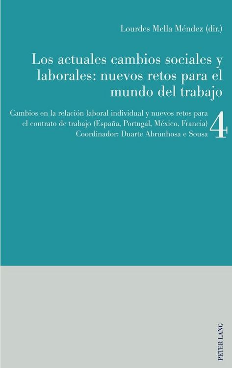 Produktbild: Los actuales cambios sociales y laborales: nuevos retos para el mundo del trabajo