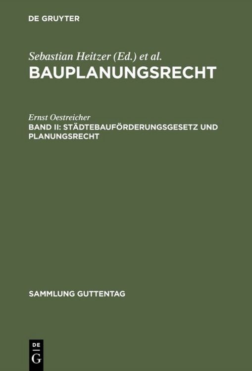 Produktbild: Bauplanungsrecht / St&auml;dtebauf&ouml;rderungsgesetz und Planungsrecht