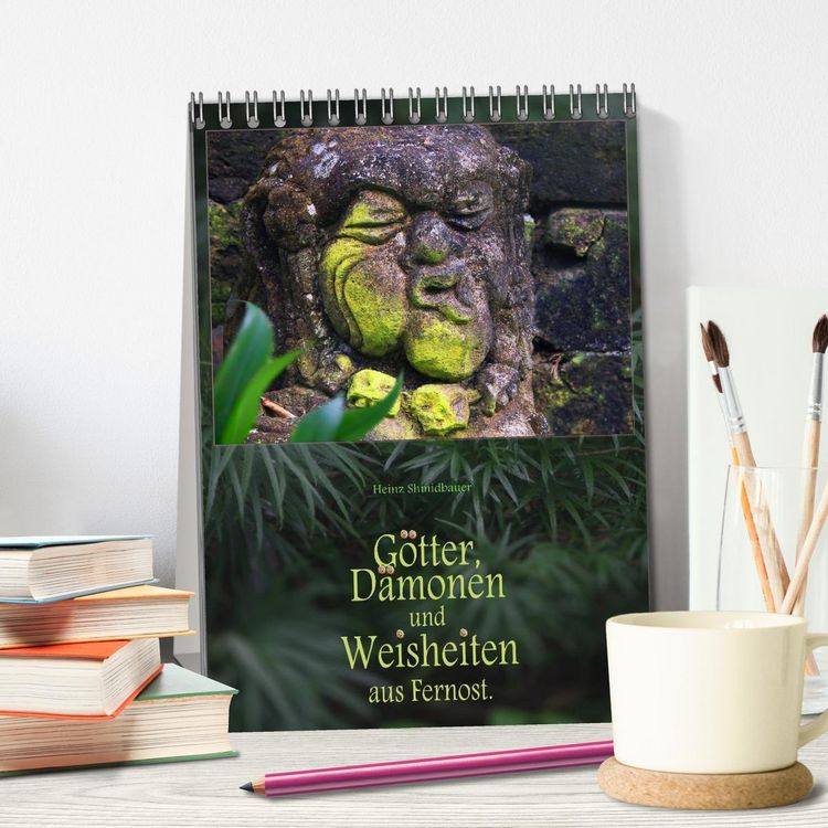Produktbild: G&ouml;tter, D&auml;monen und Weisheiten aus Fernost (Tischkalender 2026 DIN A5 hoch), CALVENDO Monatskalender