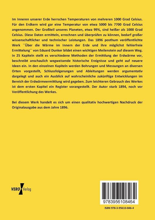 Produktbild: &Uuml;ber die W&auml;rme im Innern der Erde und ihre m&ouml;glichst fehlerfreie Ermittlung