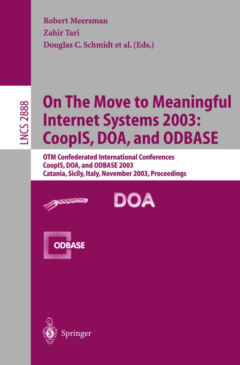 Produktbild: On The Move to Meaningful Internet Systems 2003: CoopIS, DOA, and ODBASE