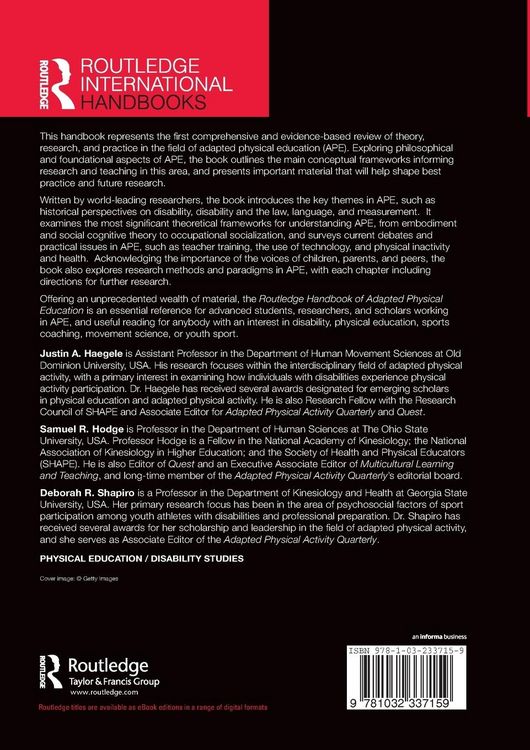 Produktbild: Routledge Handbook of Adapted Physical Education