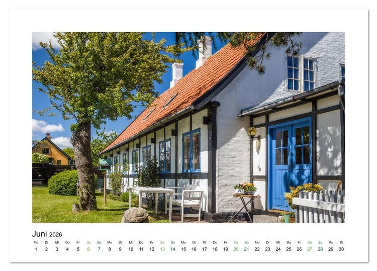 Produktbild: Landh&auml;user mit Charme (Tischkalender 2026 DIN A5 quer), CALVENDO Monatskalender