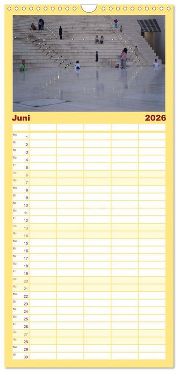 Produktbild: Familienplaner 2026 - Doha, die arabische Welt im Aufbruch mit 5 Spalten (Wandkalender, 21 x 45 cm) CALVENDO