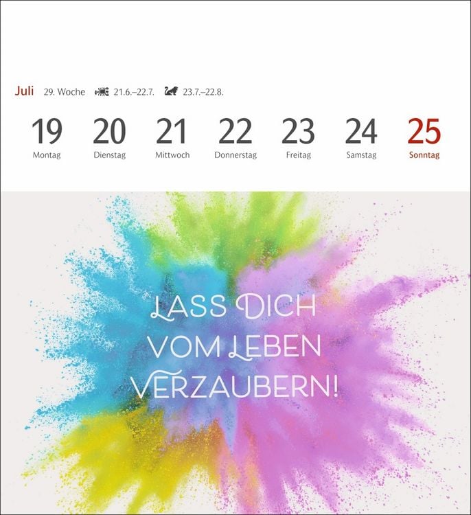 Produktbild: Positive-Spr&uuml;che-Kalender Postkartenkalender 2027 - mit 53 Postkarten