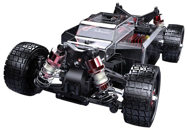 Produktbild: MJX Hyper GO Schwarz Brushless 1:14 RC Modellauto Elektro Rally Allradantrieb (4WD) RtR 2,4 GHz inkl. Akku und Ladekabel, mit Lichteffekt