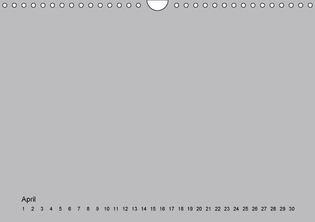 Produktbild: Geburtstags - Bastelkalender - Grau (Wandkalender immerw&auml;hrend DIN A4 quer)