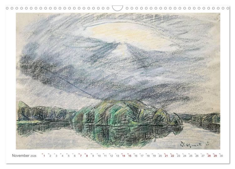 Produktbild: Landschaft im Licht. Daniel Wohlgemuth 1876-1967 (Wandkalender 2026 DIN A3 quer), CALVENDO Monatskalender