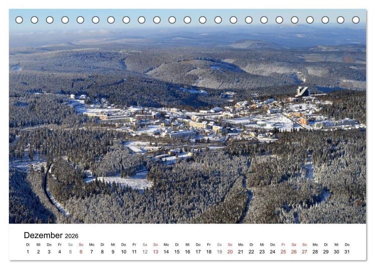 Produktbild: Th&uuml;ringen - mit Abstand betrachtet 2026 (Tischkalender 2026 DIN A5 quer), CALVENDO Monatskalender