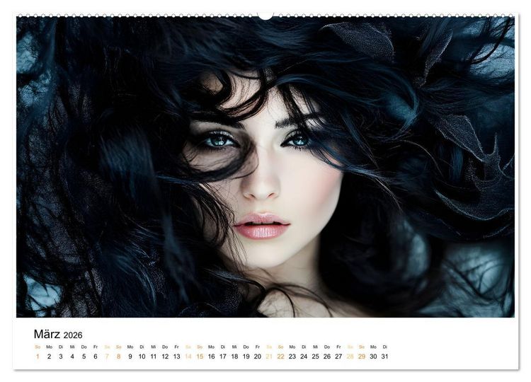 Produktbild: Magische Frauen Portraits (Wandkalender 2026 DIN A2 quer), CALVENDO Monatskalender