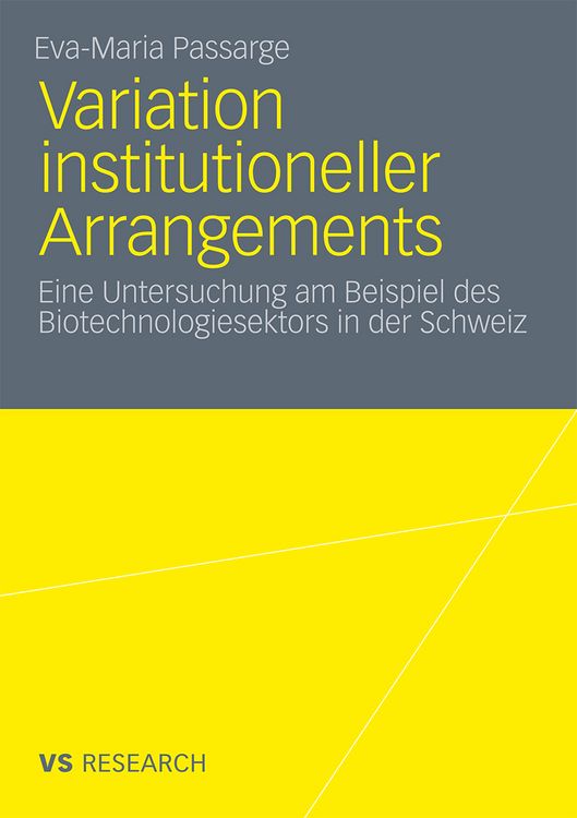 Produktbild: Variation institutioneller Arrangements