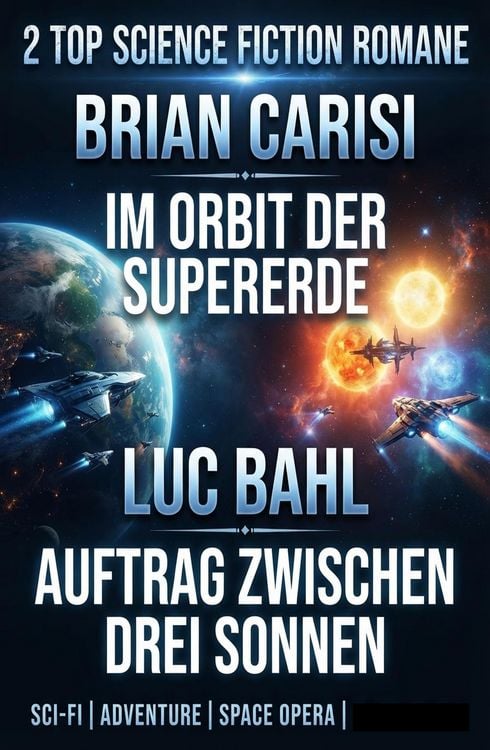 Produktbild: 2 Top Science Fiction Romane: Im ORBIT der Supererde / Auftrag &iquest;zwischen drei Sonnen