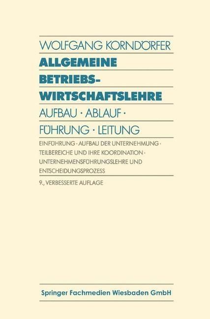 Produktbild: Allgemeine Betriebswirtschaftslehre